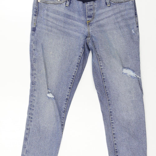 GA Womens Blue  Denim Straight Jeans Size 6 L25 in