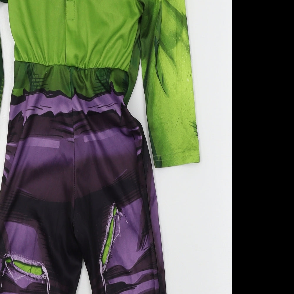 Avengers Boys Green Geometric   One Piece Size 3-4 Years  - Hulk