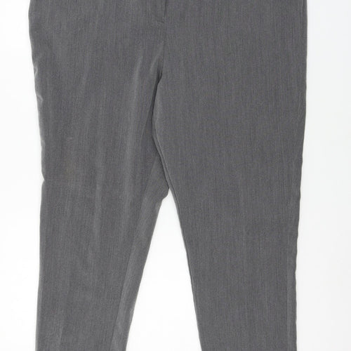 Mia Moda Womens Grey   Trousers  Size 20 L28 in