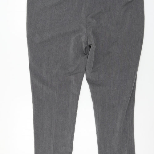 Mia Moda Womens Grey   Trousers  Size 20 L28 in