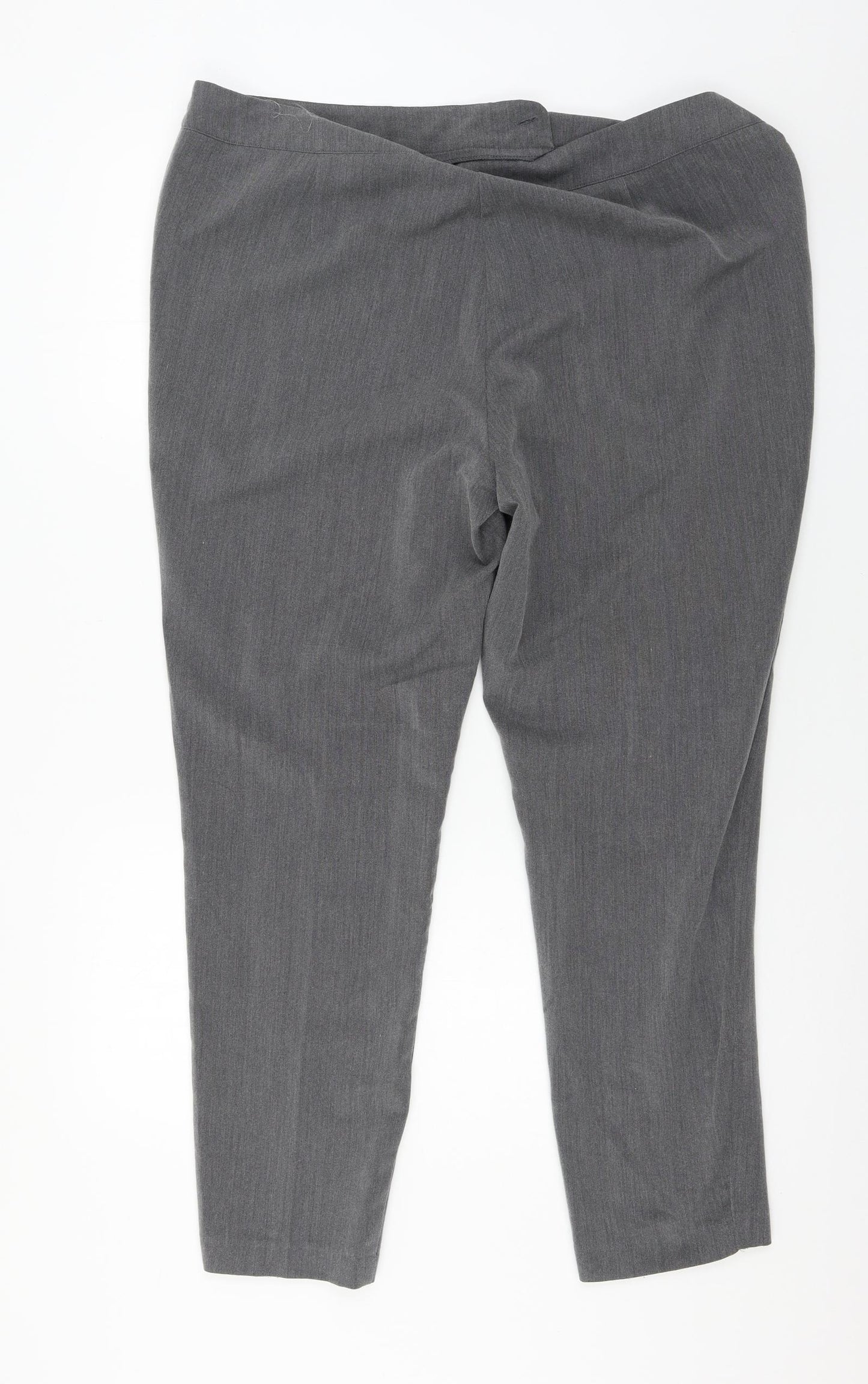 Mia Moda Womens Grey   Trousers  Size 20 L28 in