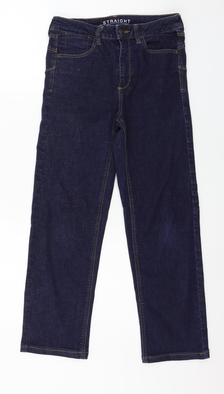 Preworn Womens Blue Denim Straight Jeans Size 28 in L24 in