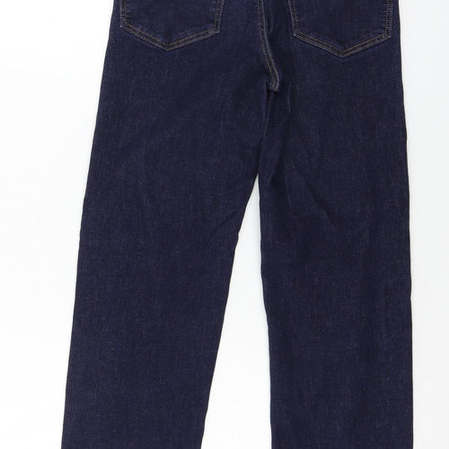 Preworn Womens Blue  Denim Straight Jeans Size 28 in L24 in