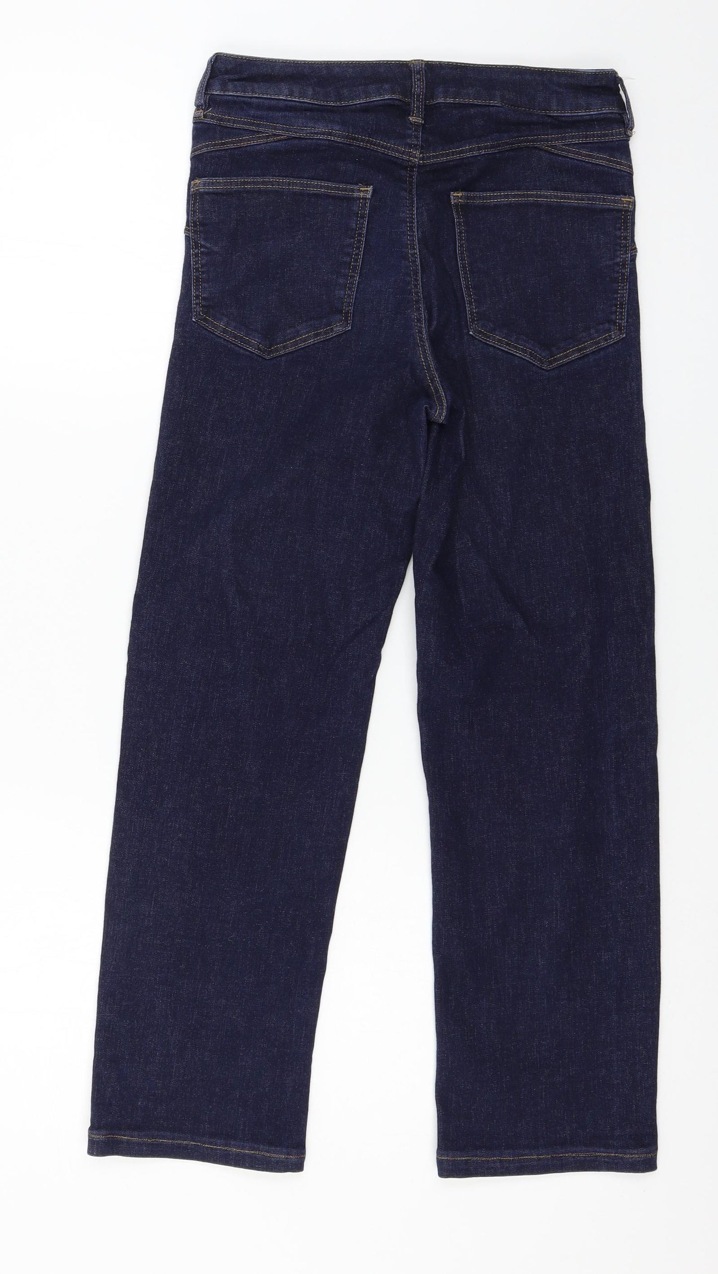 Preworn Womens Blue  Denim Straight Jeans Size 28 in L24 in