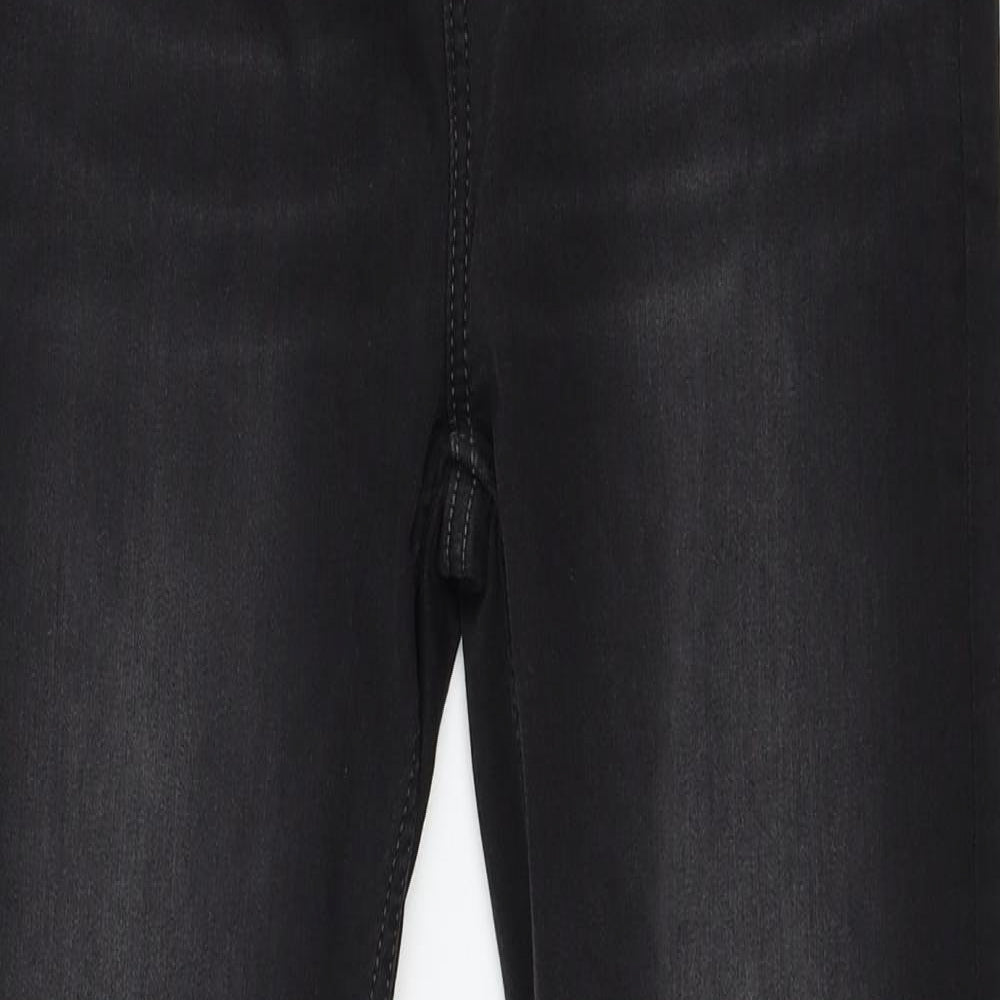 Marks and Spencer Womens Grey  Denim Straight Jeans Size 12 L30 in