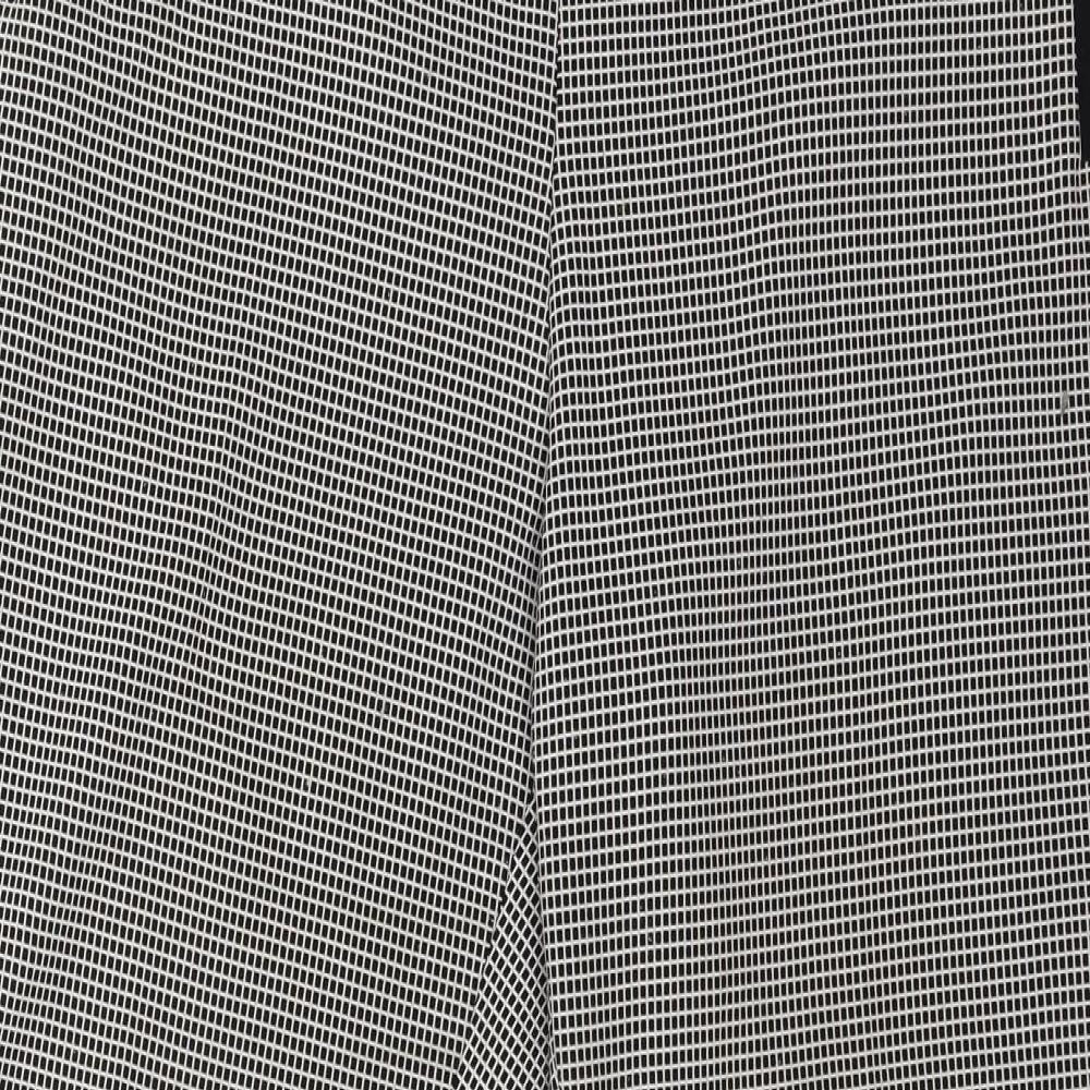 Marks and Spencer Womens Black Check  Trousers  Size 14 L27 in