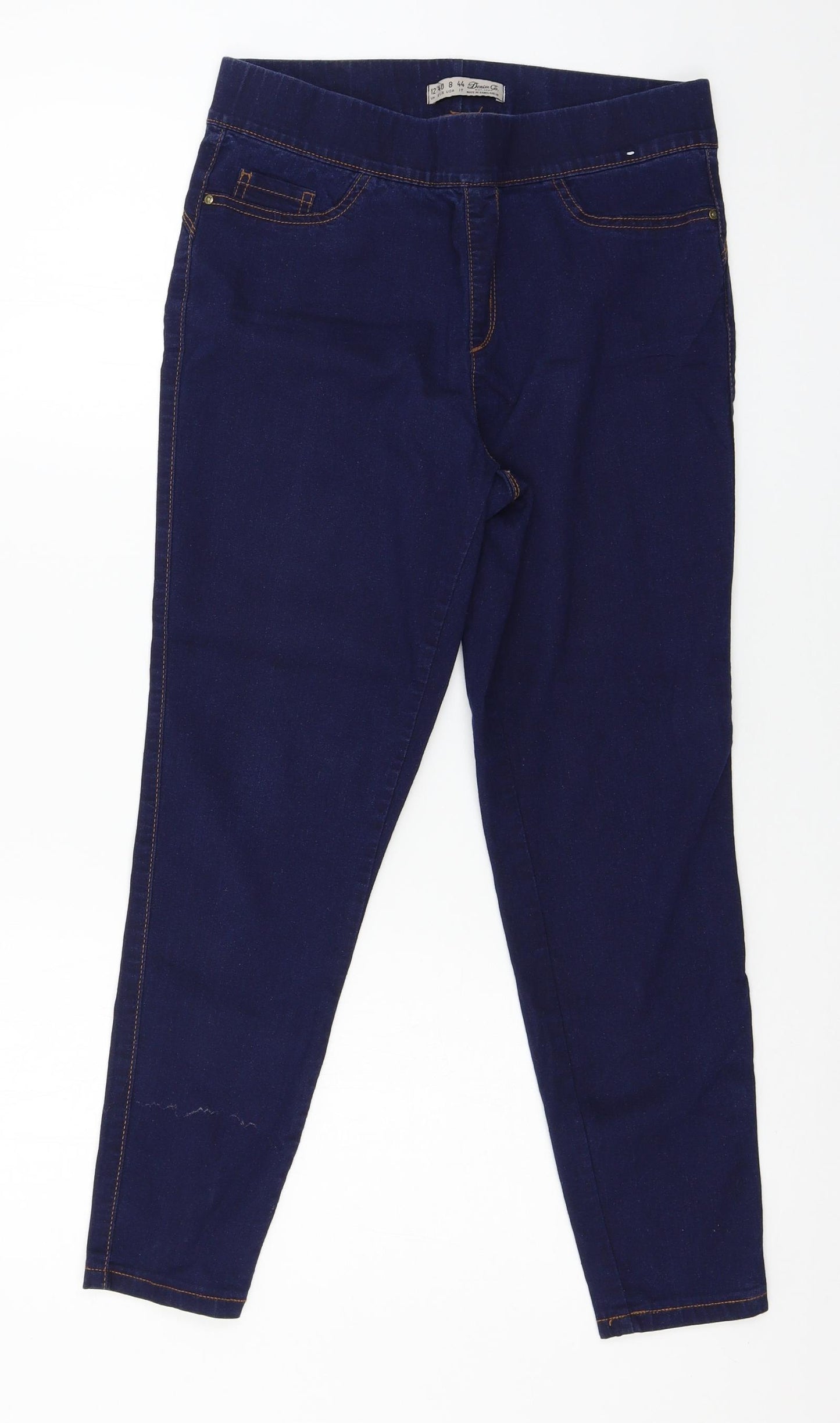 Denim & Co. Womens Blue  Denim Jegging Jeans Size 12 L25 in