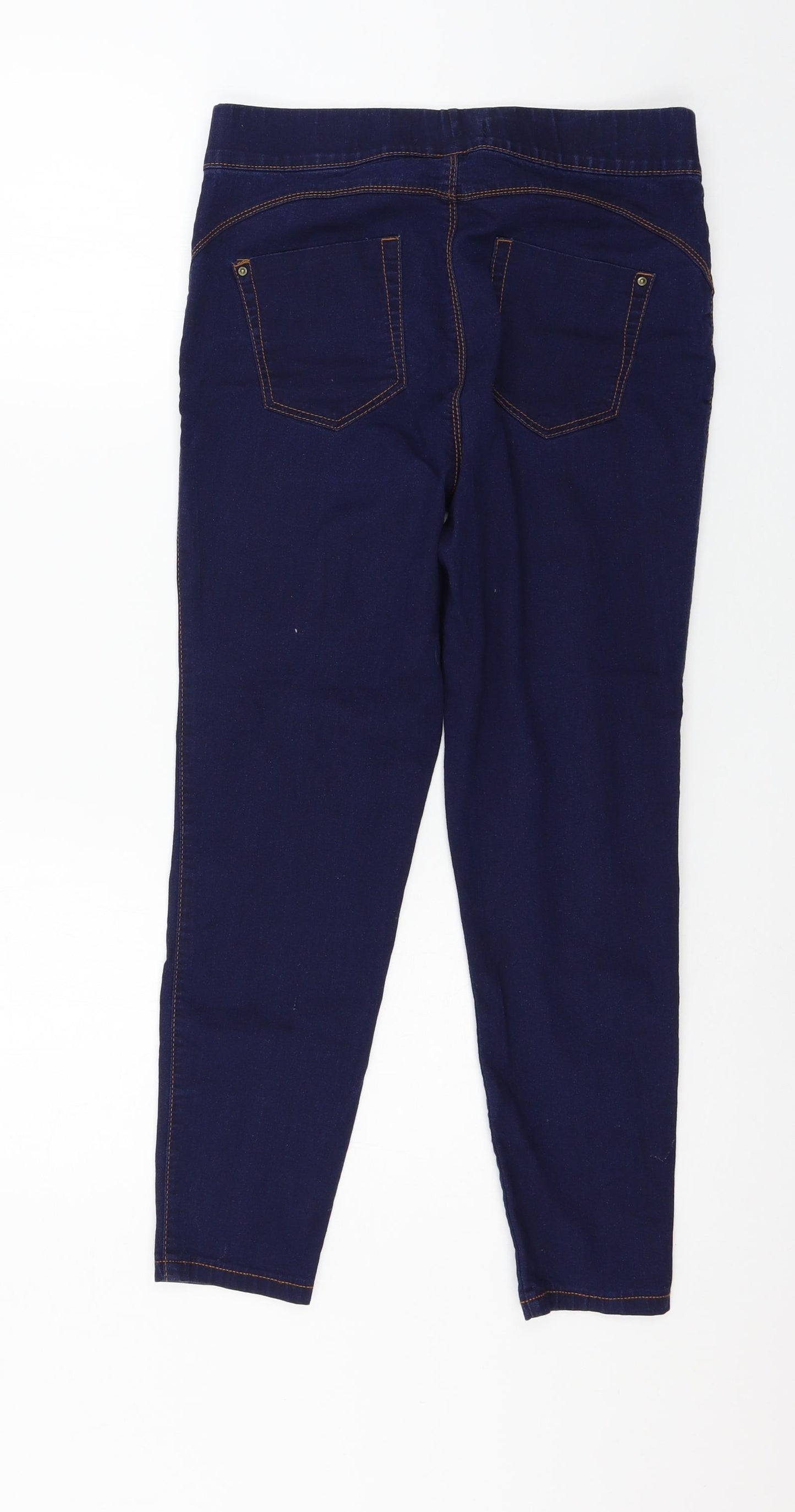 Denim & Co. Womens Blue  Denim Jegging Jeans Size 12 L25 in