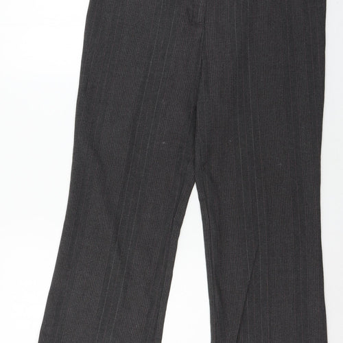 Per Una Womens Grey Striped  Trousers  Size 34 in L27 in