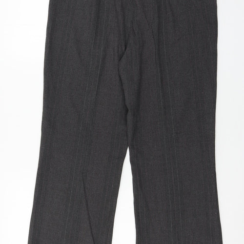 Per Una Womens Grey Striped  Trousers  Size 34 in L27 in