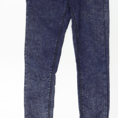 Topshop Womens Blue  Denim Skinny Jeans Size 28 in L34 in