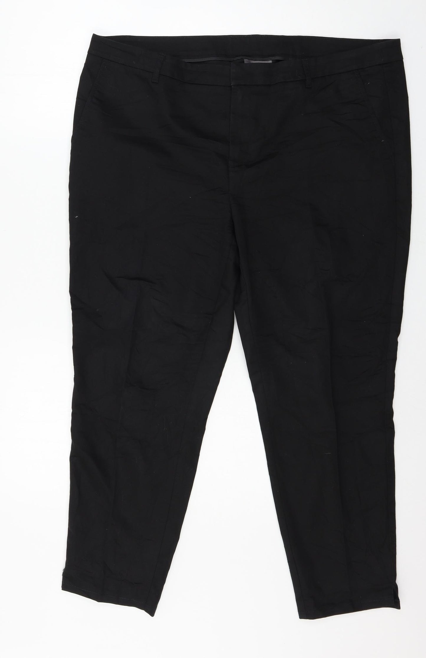 Yessica Womens Black   Trousers  Size 18 L26 in