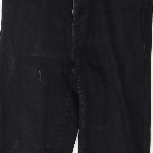 the blue uniform Womens Black  Denim Skinny Jeans Size 28 in L28 in