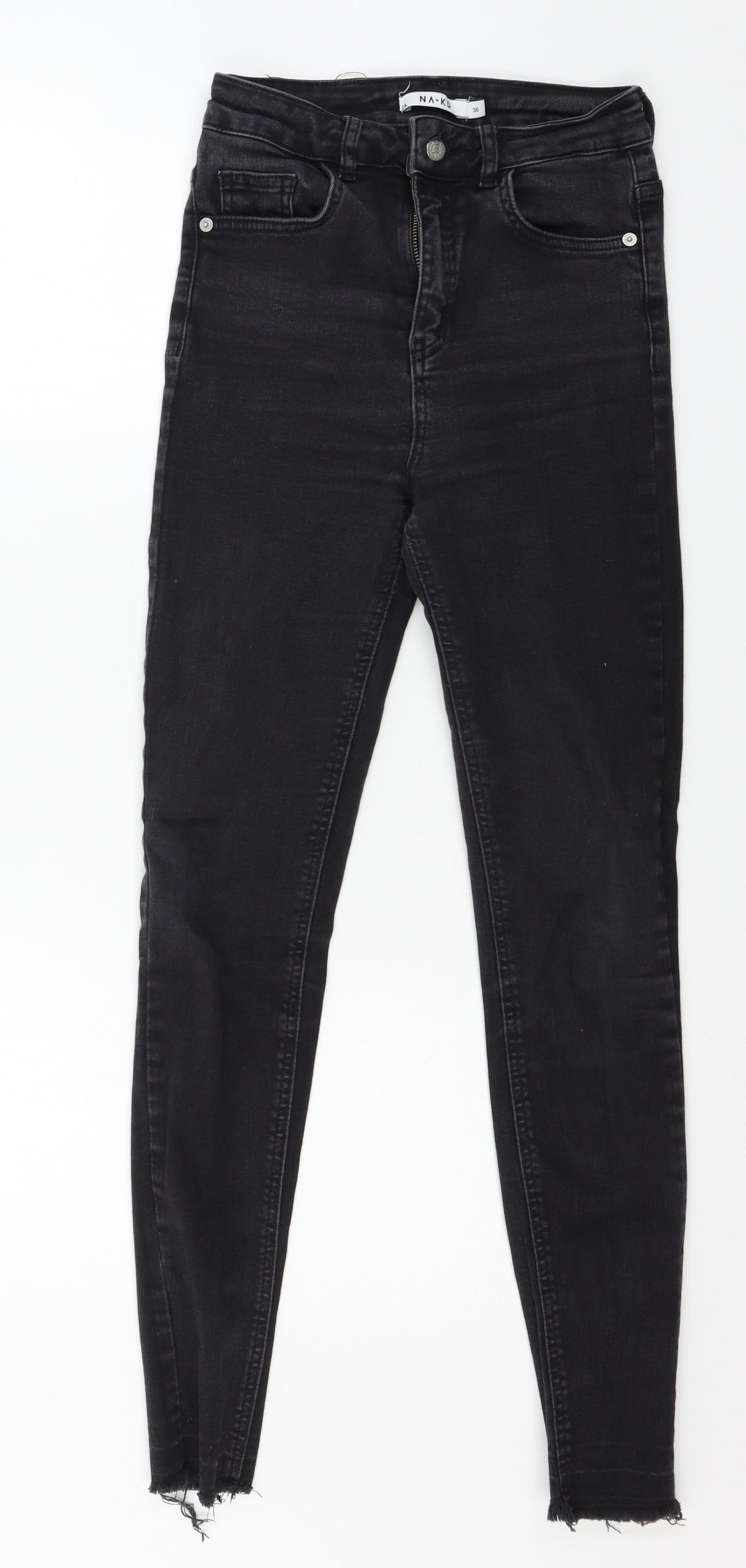 Na-kd Womens Black  Denim Skinny Jeans Size 8 L28 in