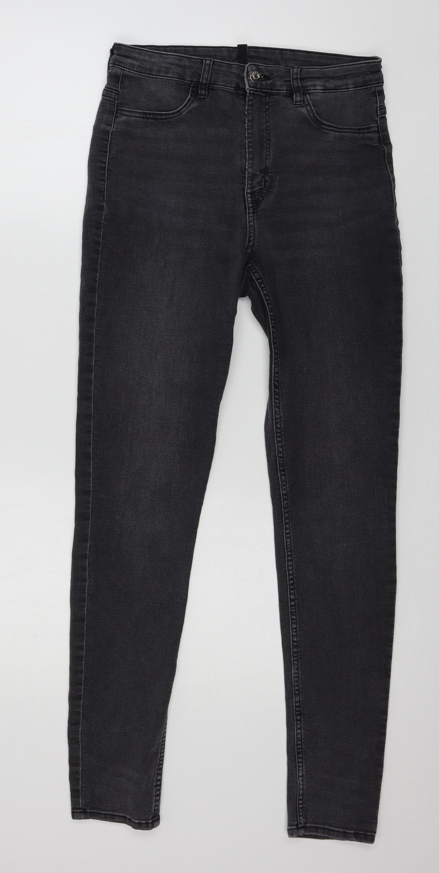 Divided by H&M Womens Grey  Denim Skinny Jeans Size 10 L29 in