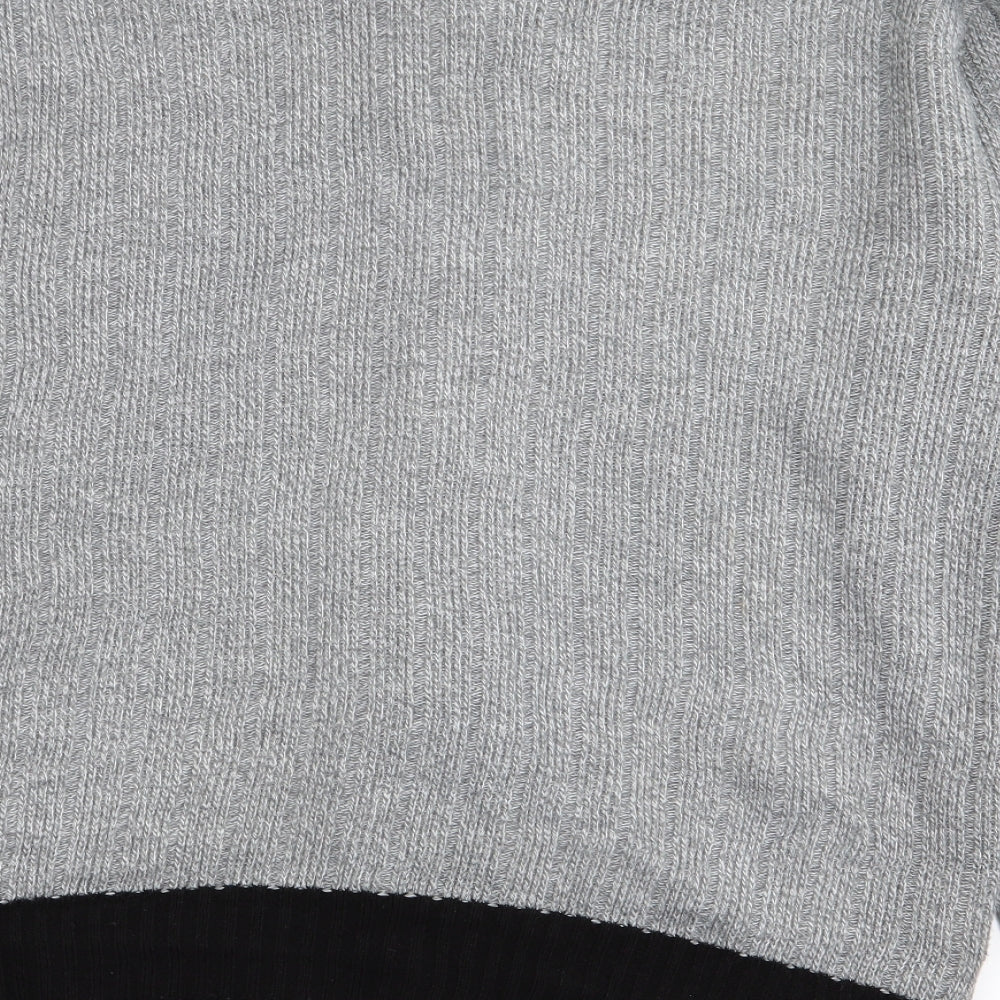 bellisimo Mens Multicoloured Geometric Rayon Cardigan Jumper Size M