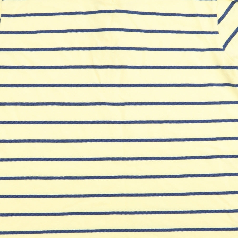 Easy Mens Multicoloured Striped   Polo Size M