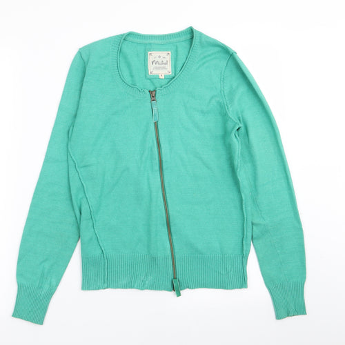 mistal Womens Green   Full Zip Jumper Size 8