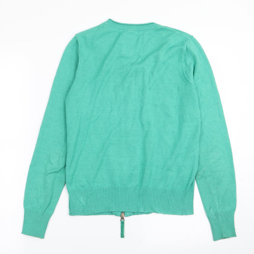 mistal Womens Green   Full Zip Jumper Size 8