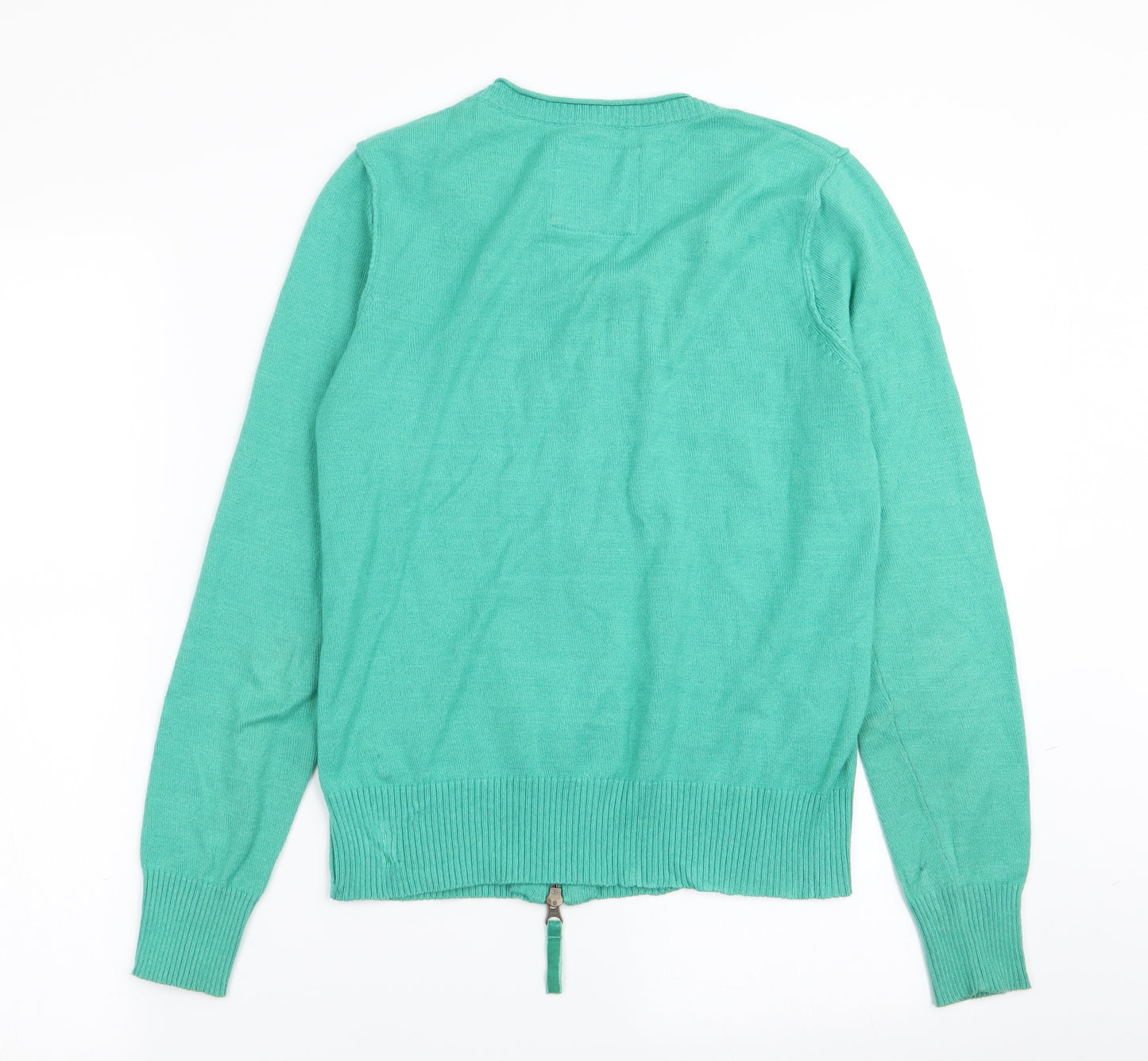 mistal Womens Green   Full Zip Jumper Size 8