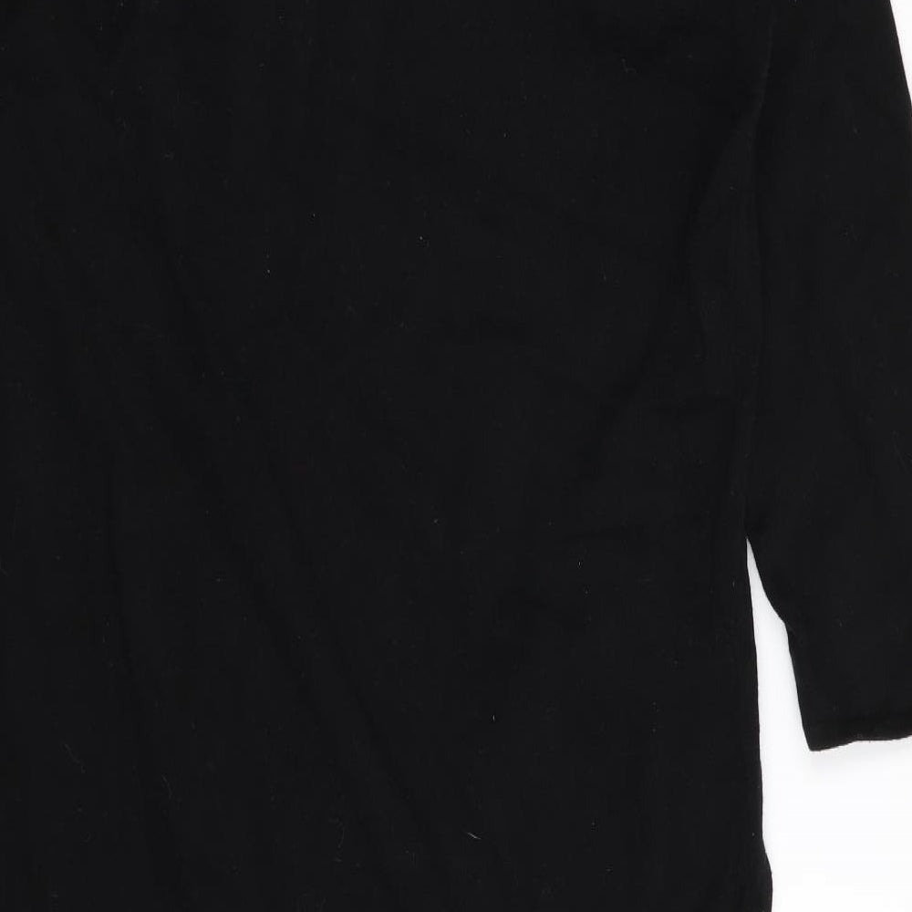 Monsoon Womens Black Floral  Fit & Flare  Size 14