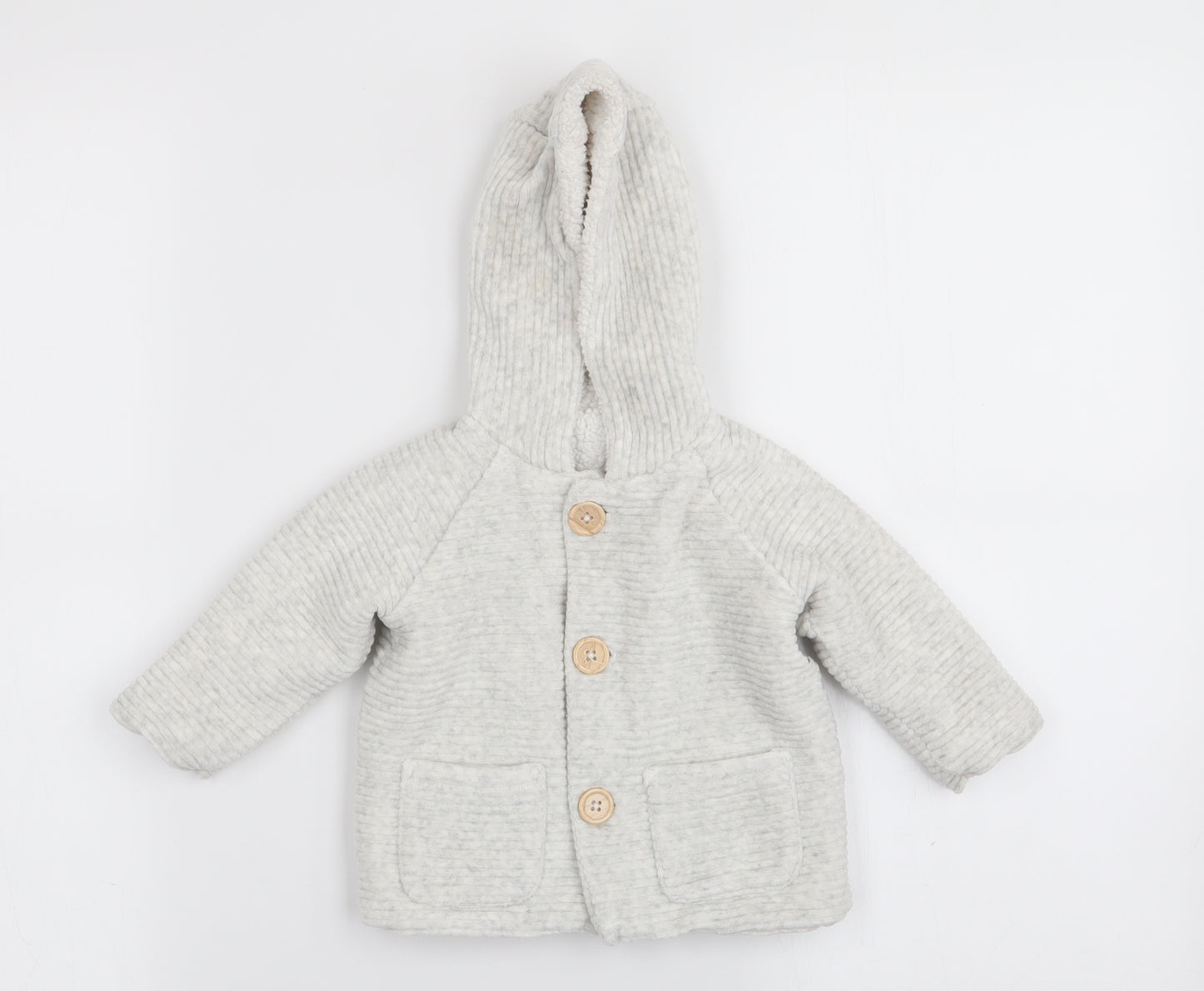 Asda George Boys Grey   Jacket  Size 6-9 Months