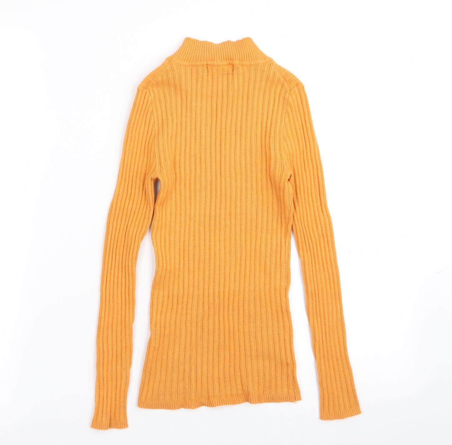 Primark Womens Yellow   Basic T-Shirt Size 4  - size 4-6