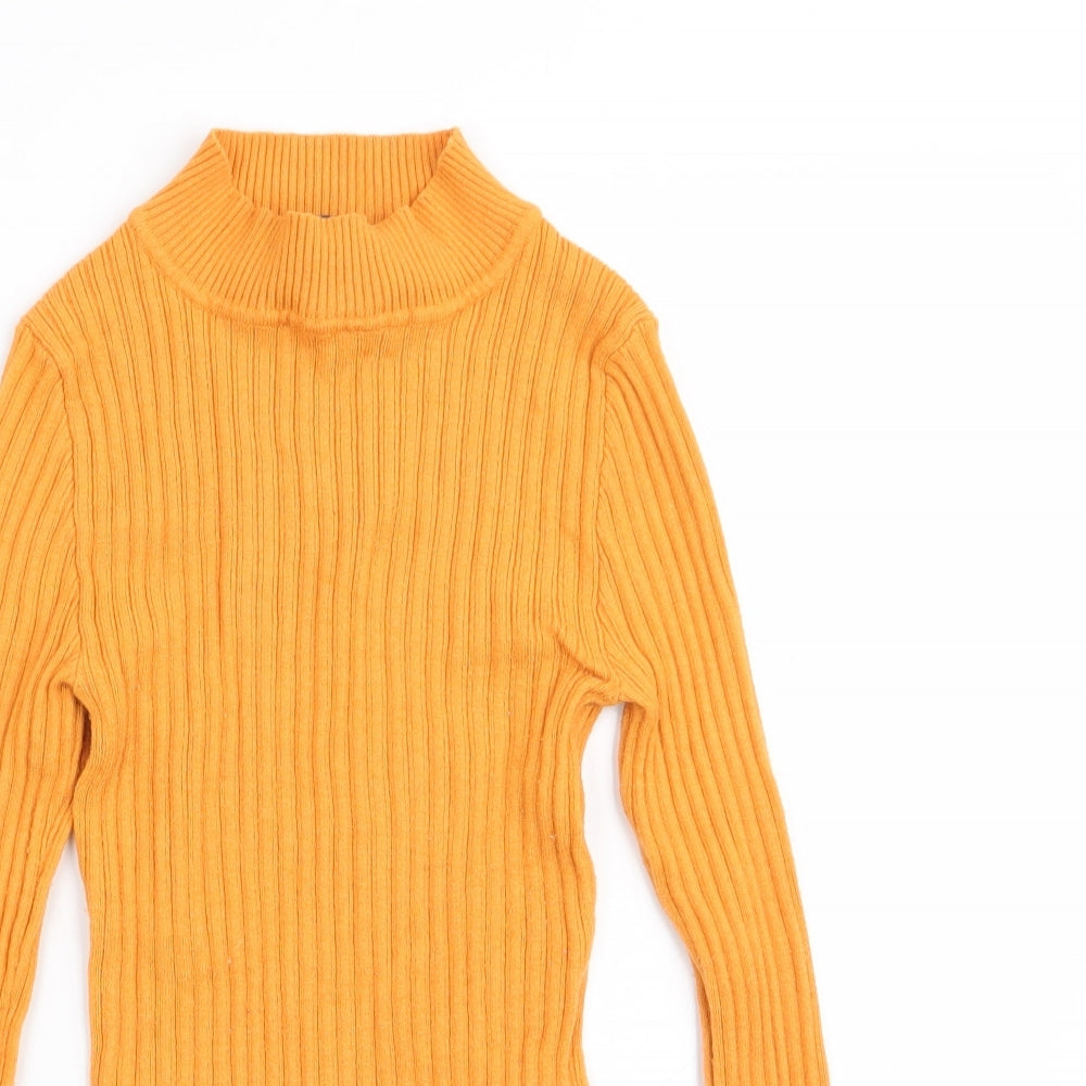 Primark Womens Yellow   Basic T-Shirt Size 4  - size 4-6