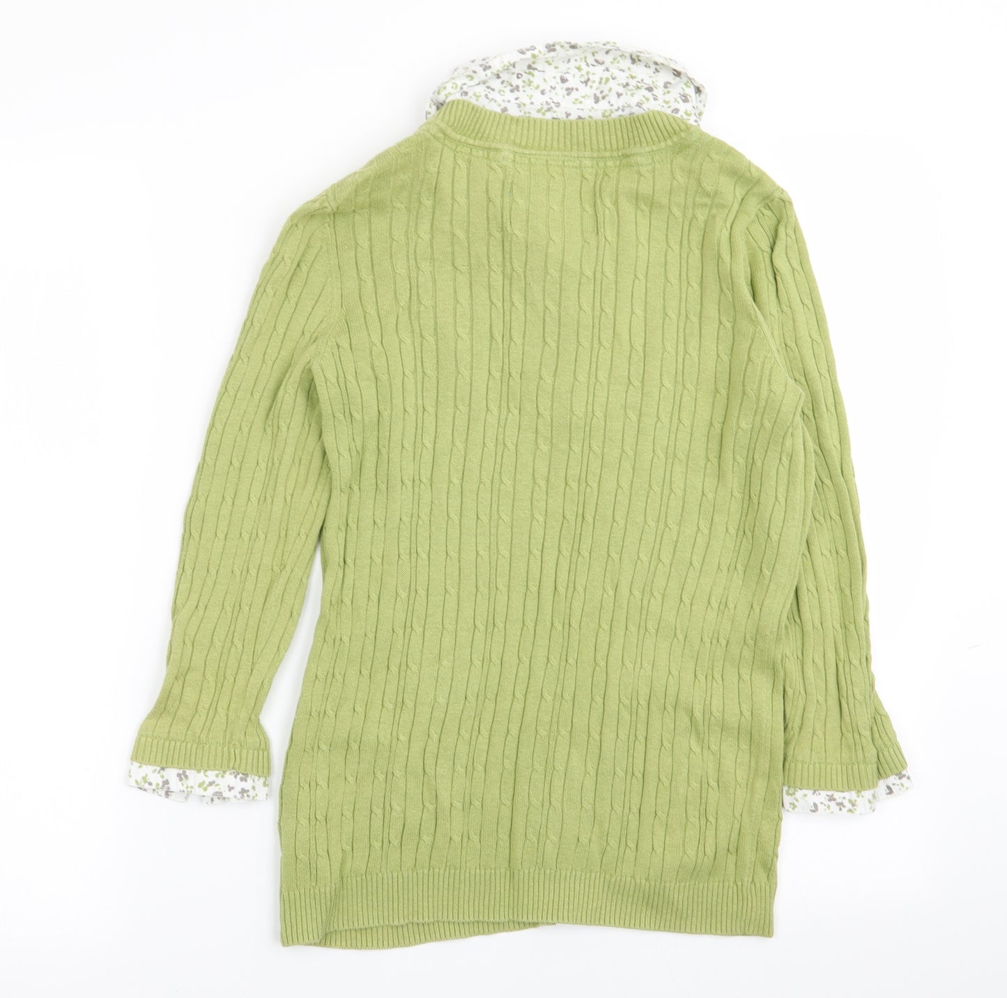 Maine Womens Green   Pullover Jumper Size 10  - shirt/jumper