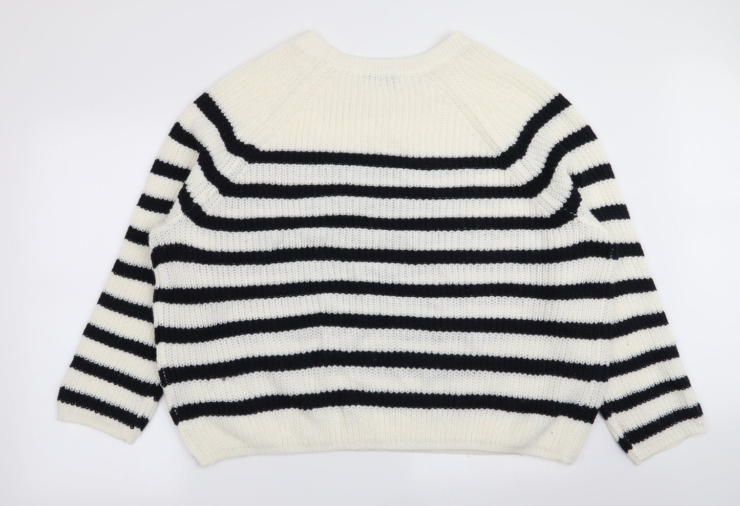 Asda George Womens Multicoloured Striped  Pullover Jumper Size 22