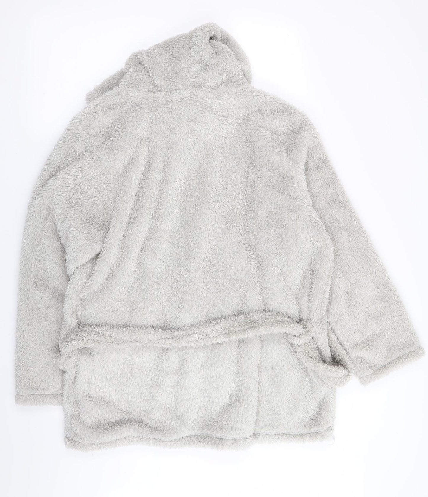 Asda George Womens Grey Solid  Babydoll Robe Size 20