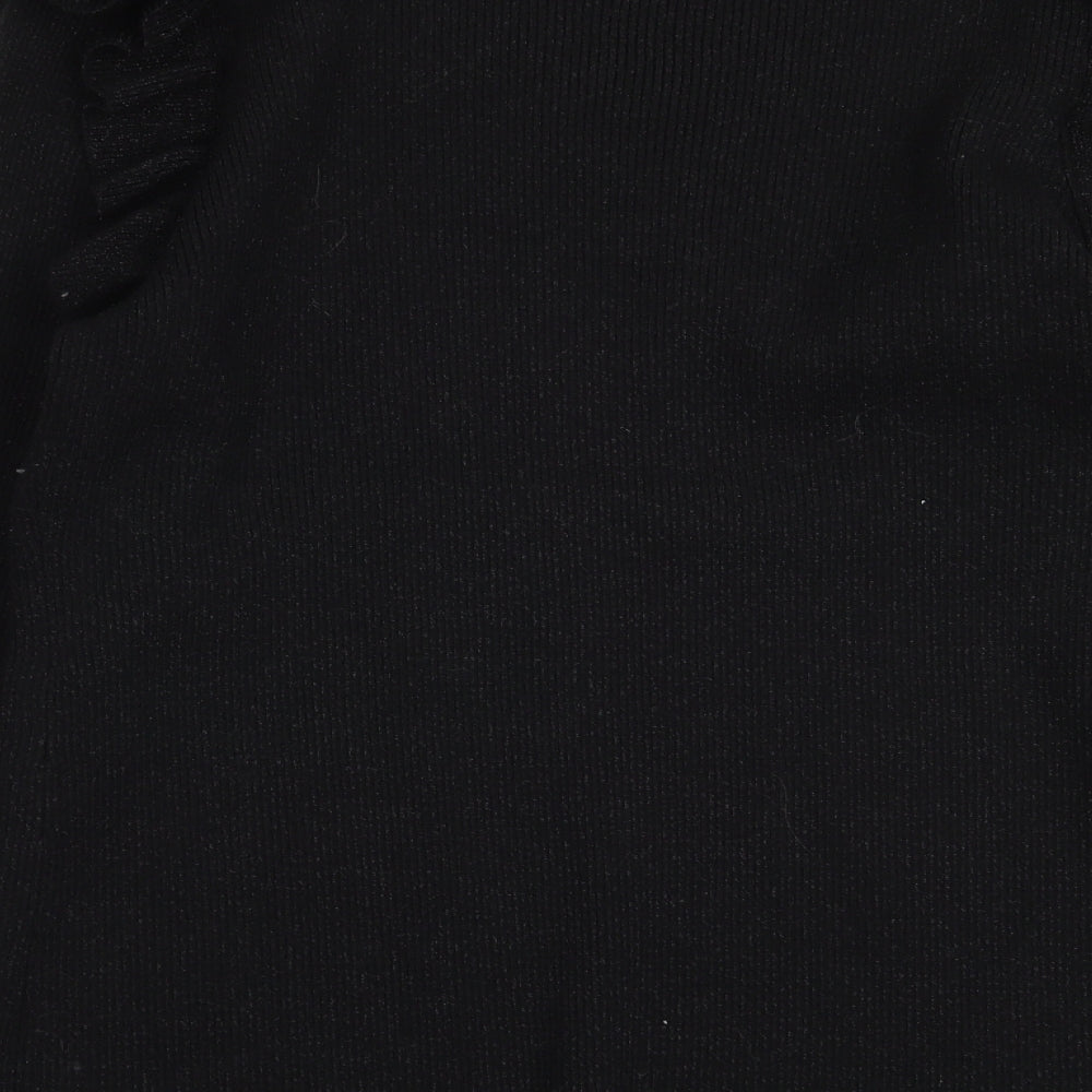 Decjuba Womens Black   Basic T-Shirt Size L