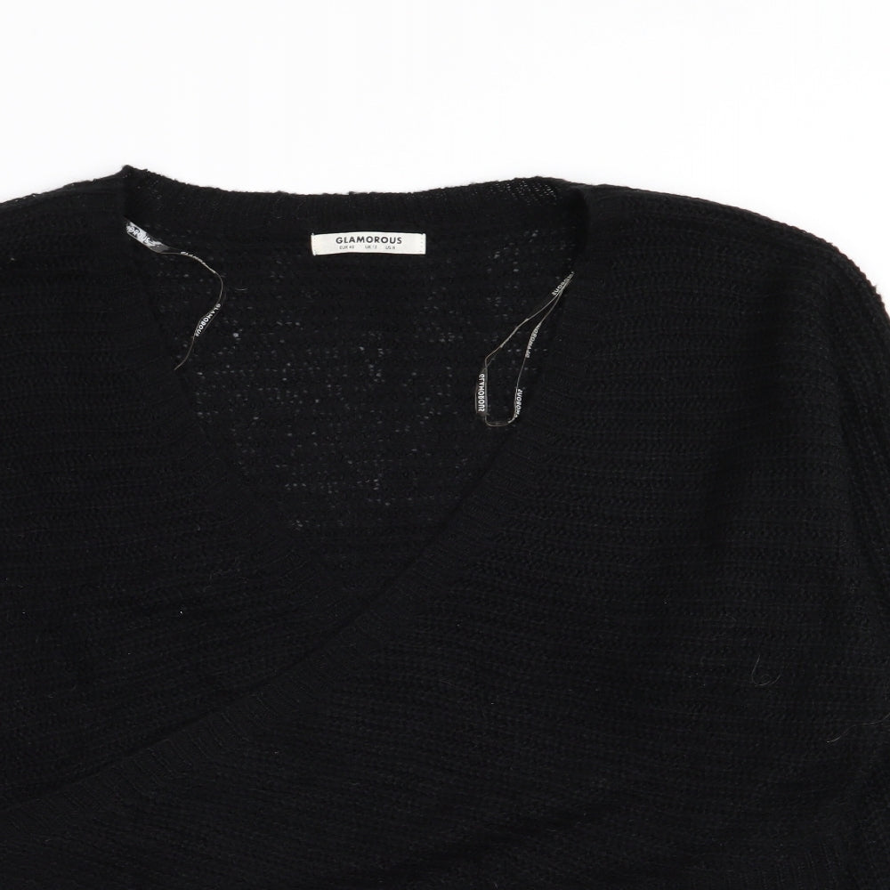Glamorous Womens Black   Pullover Jumper Size 12