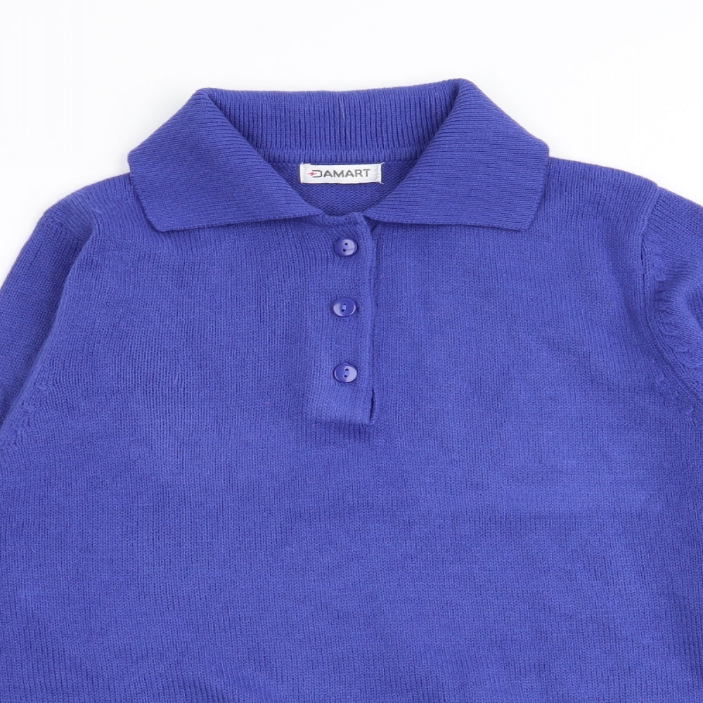 Damart Womens Blue   Basic Polo Size 10