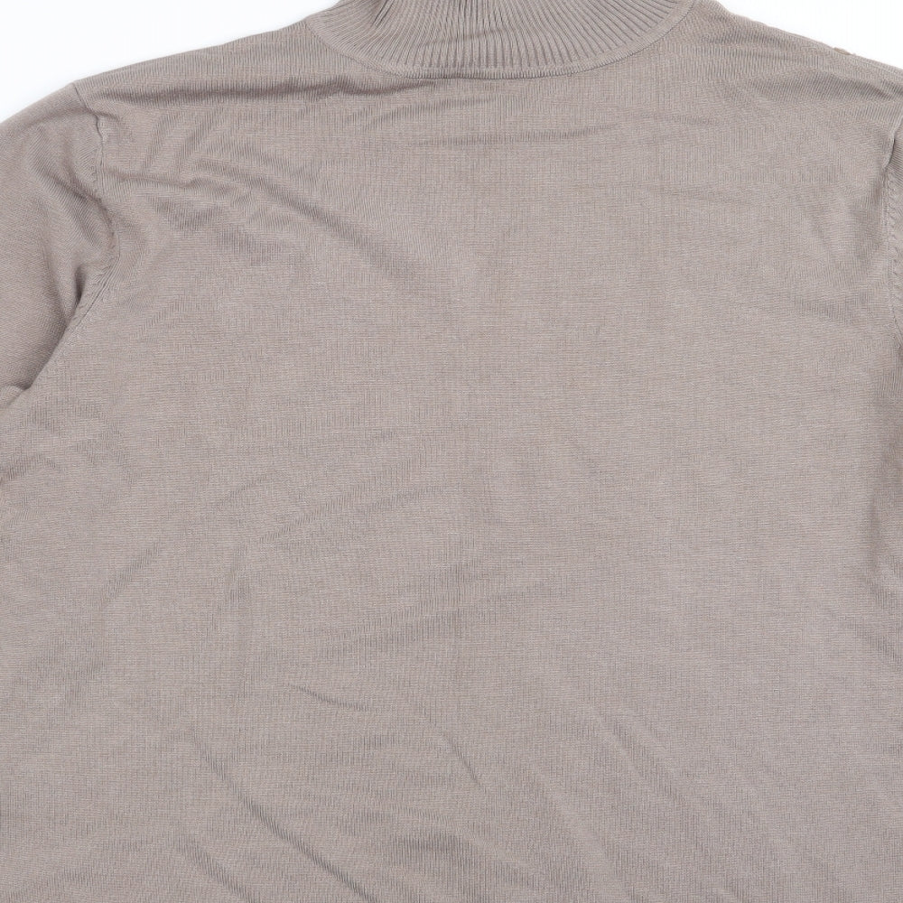AMARANTO Womens Brown   Pullover Jumper Size 18