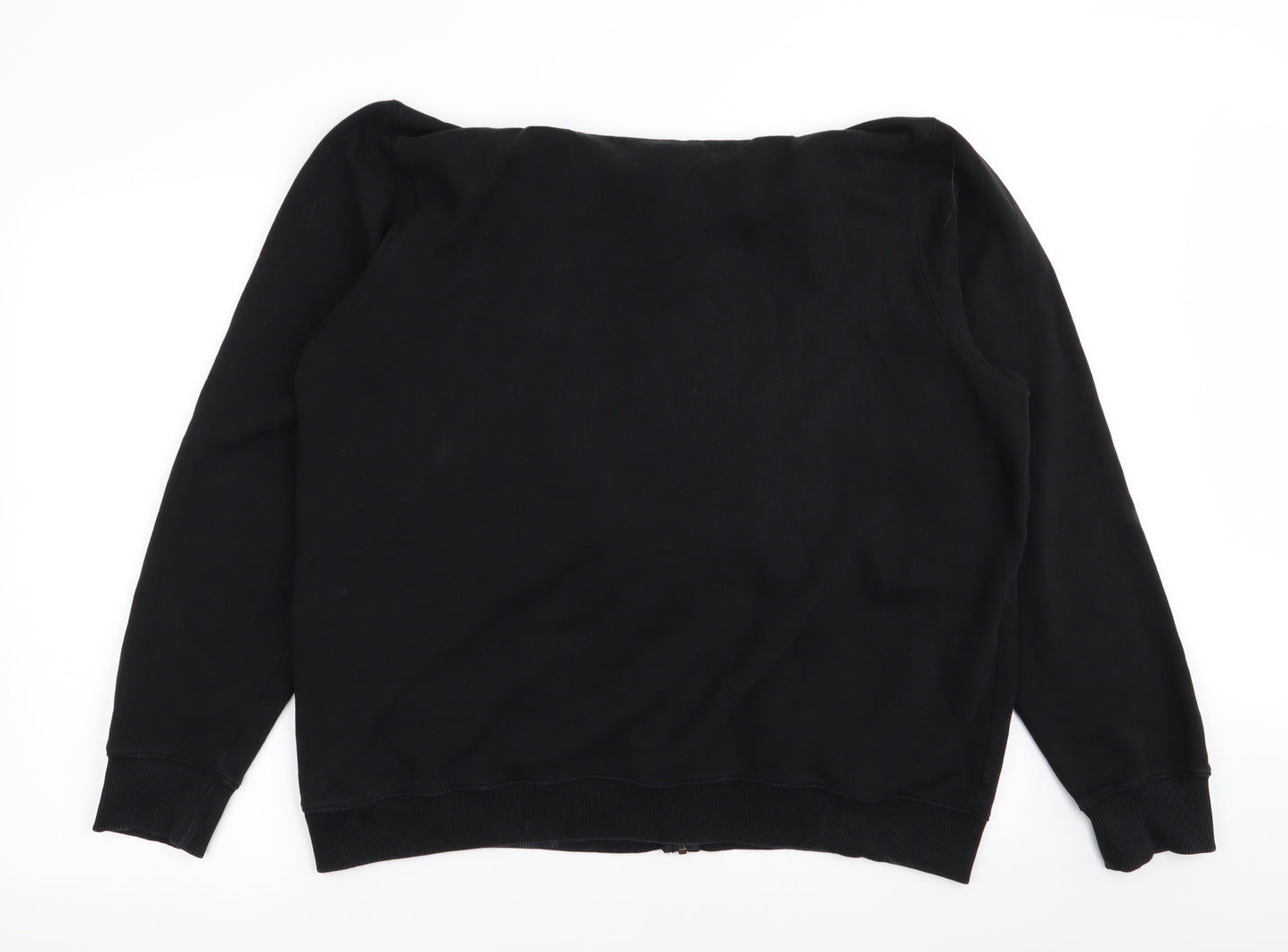 Asda George Mens Black   Full Zip Jumper Size XL