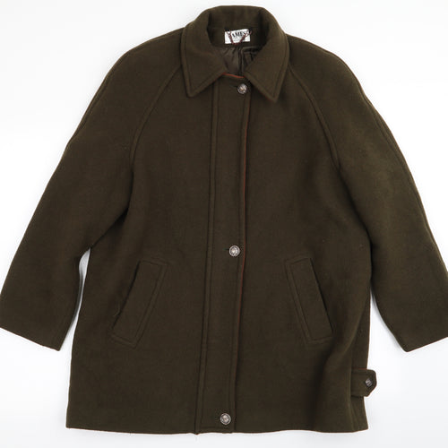 James Womens Green   Overcoat Coat Size L