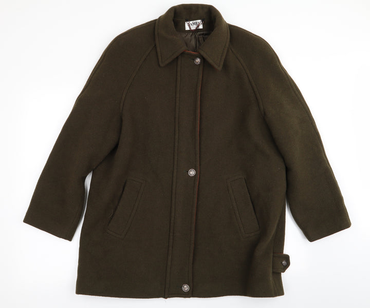 James Womens Green   Overcoat Coat Size L