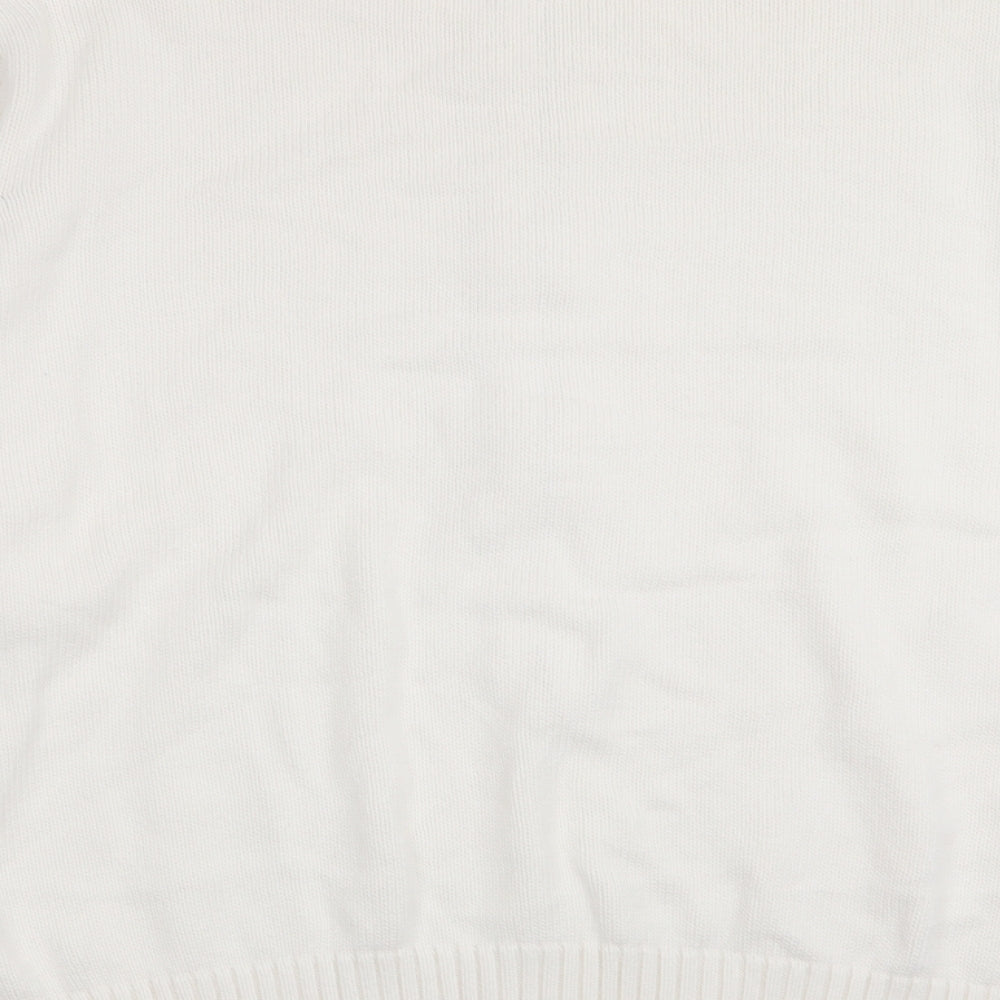 Jumper Womens White   Full Zip Jumper Size XL