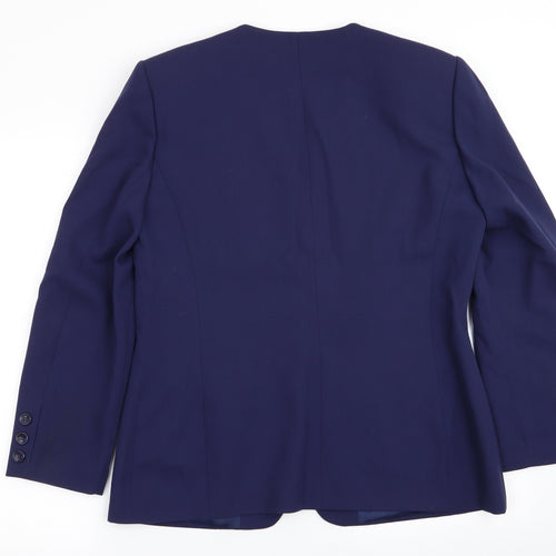 Bianca Womens Blue   Jacket Blazer Size 12
