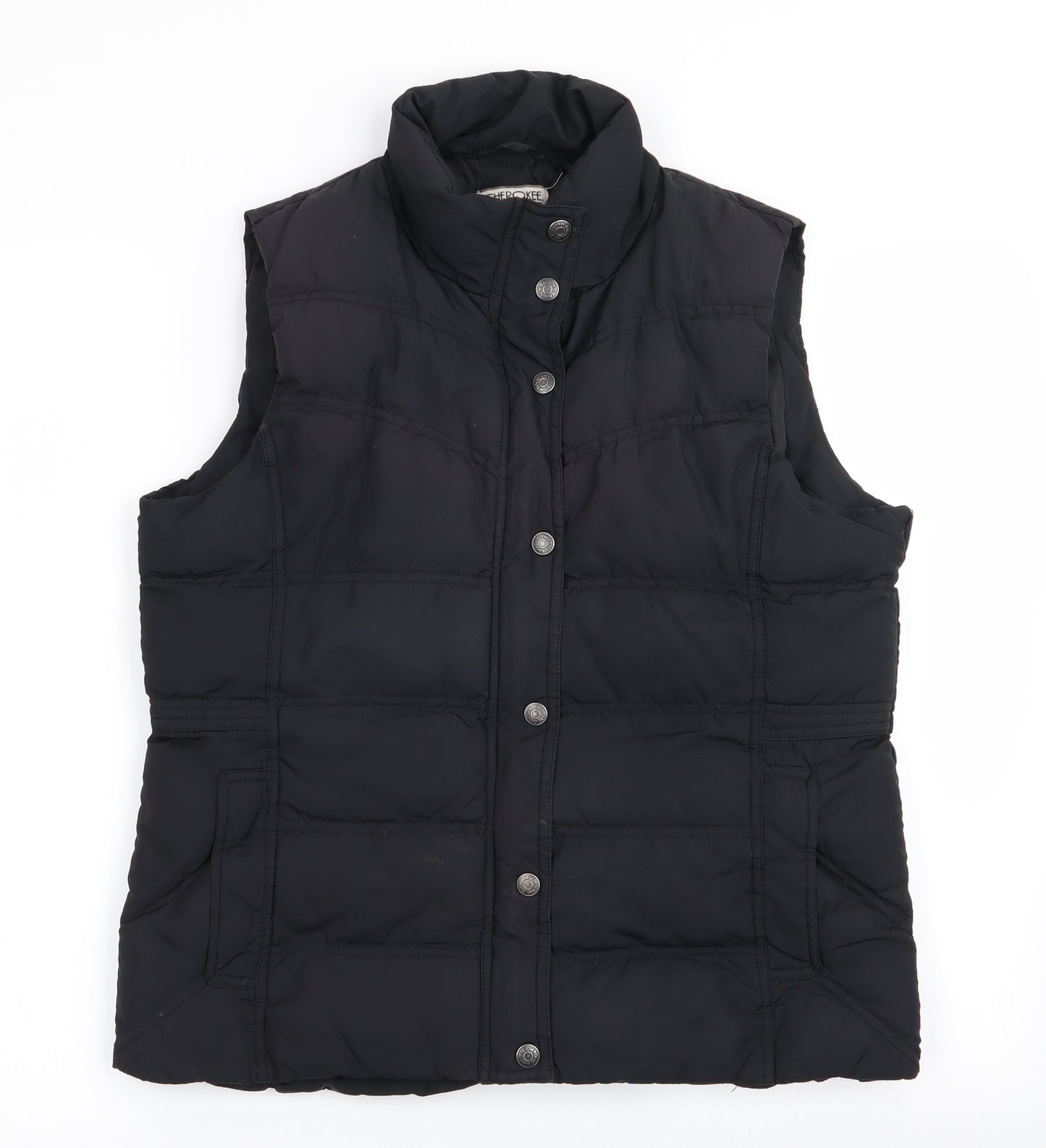 Cherokee Womens Black   Gilet Coat Size 14