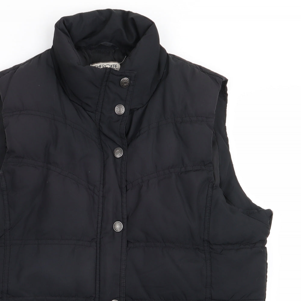 Cherokee Womens Black   Gilet Coat Size 14