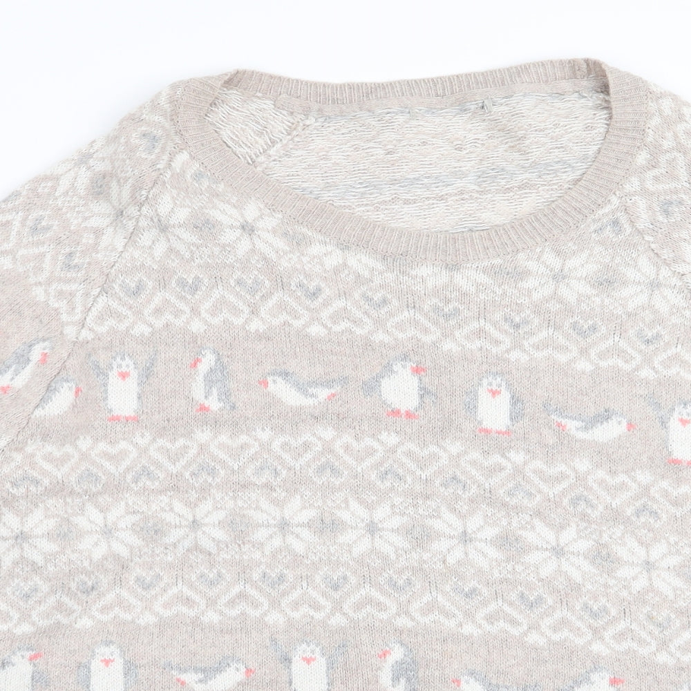 TU Womens Multicoloured Geometric  Pullover Jumper Size 20  - chrismtas