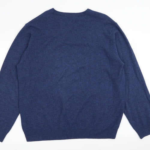 M&S Mens Blue   Pullover Jumper Size XL