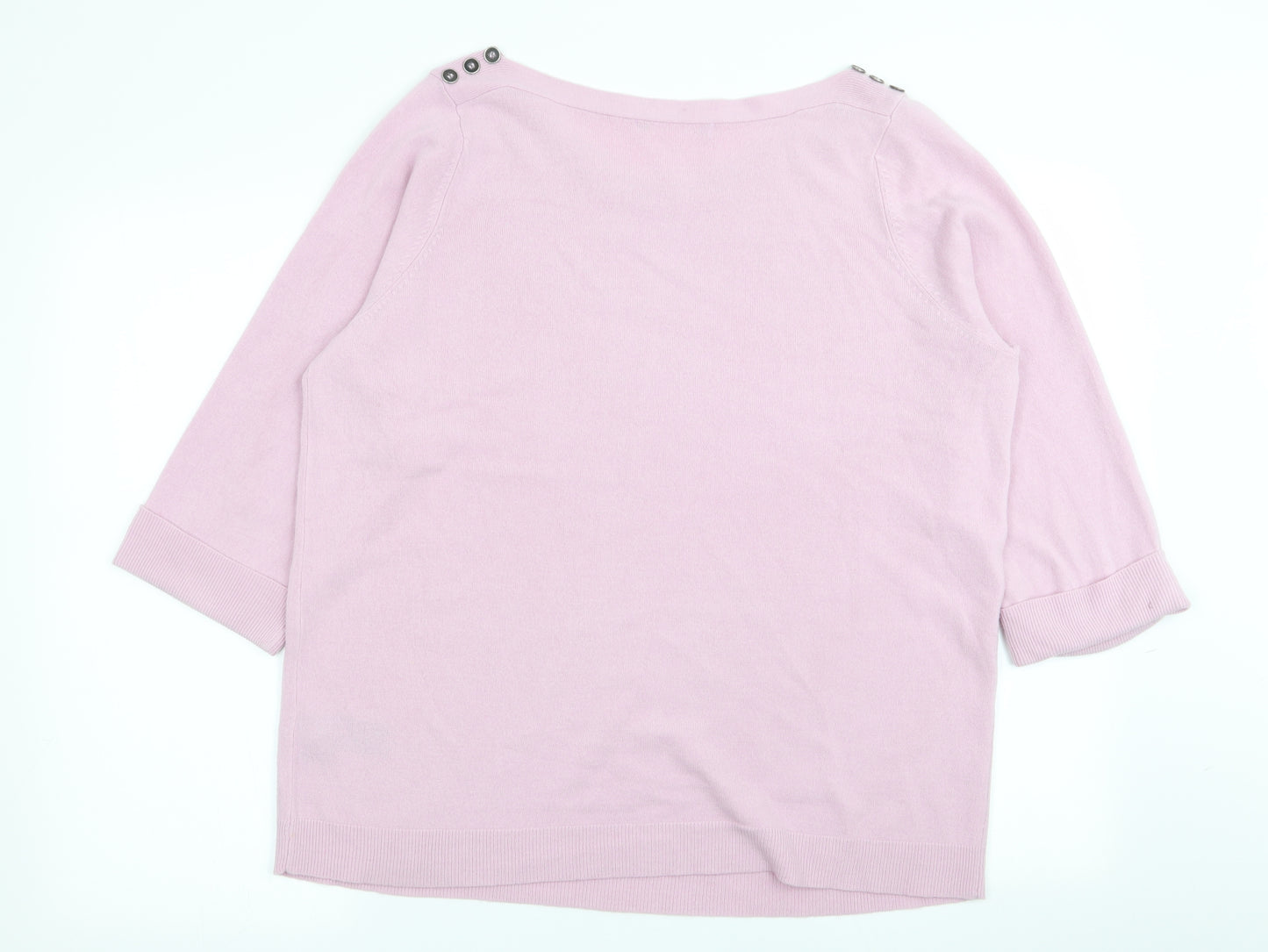 M&S Womens Pink   Pullover Jumper Size 20