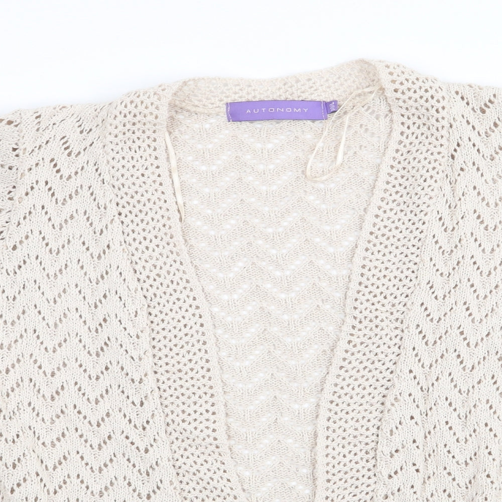 Autonomy Womens Beige   Cardigan Jumper Size M