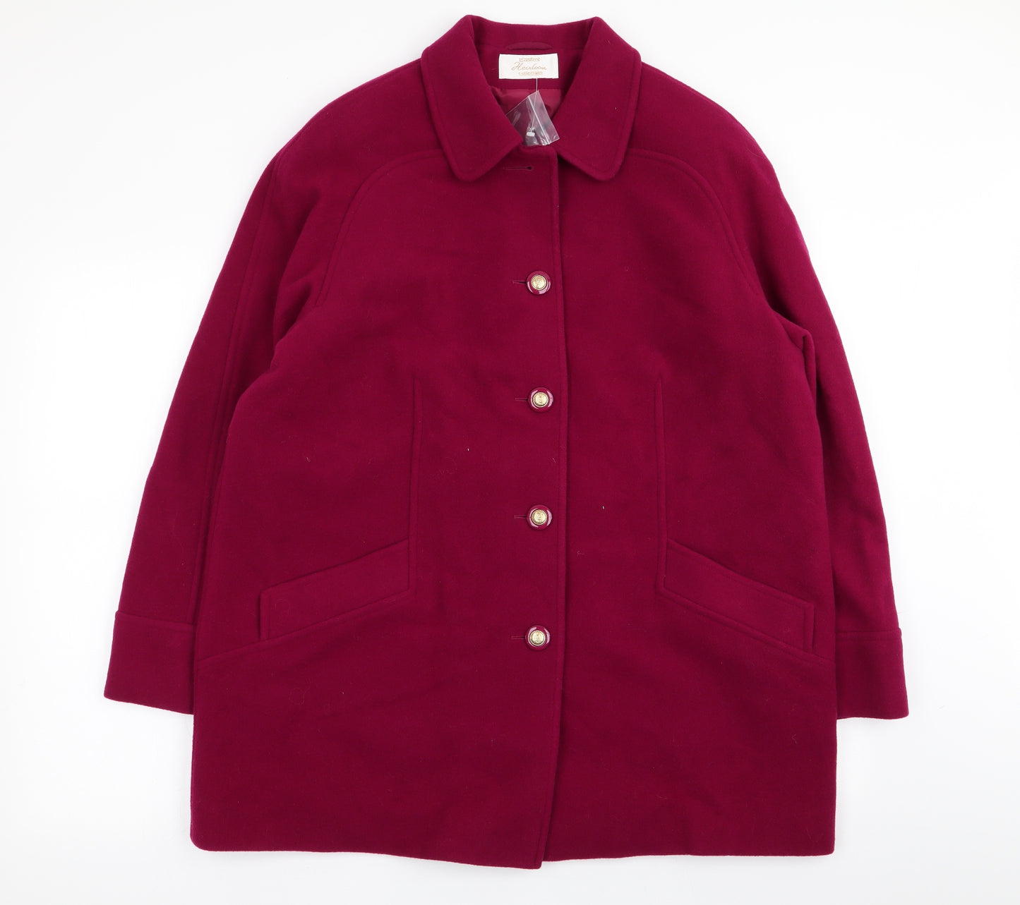 Eastex Womens Red   Overcoat Coat Size 16