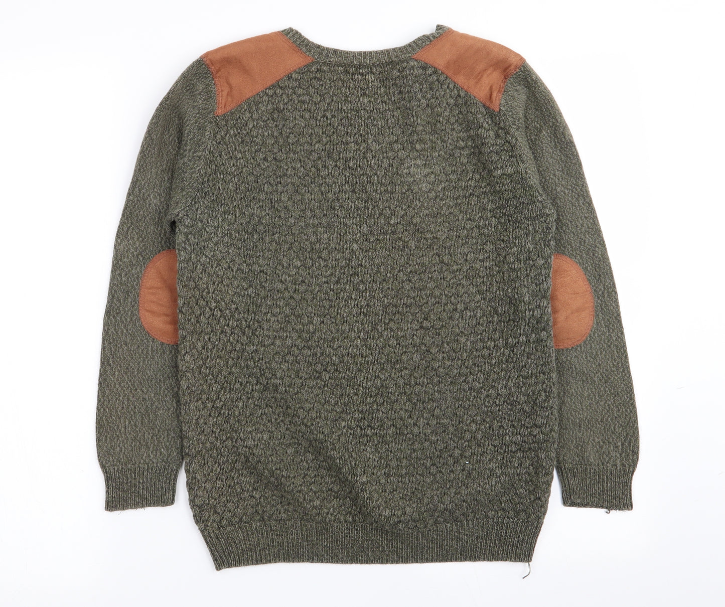 Asda George Boys Green   Pullover Jumper Size 9-10 Years