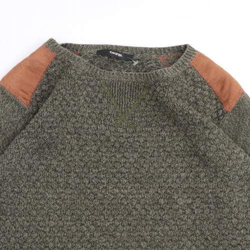 Asda George Boys Green   Pullover Jumper Size 9-10 Years