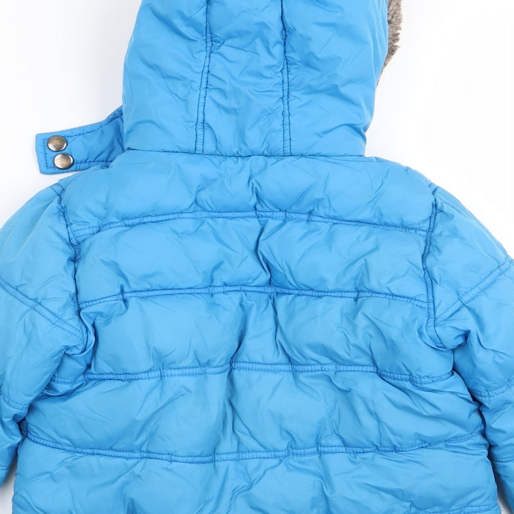 NEXT Boys Blue   Parka Coat Size 2-3 Years